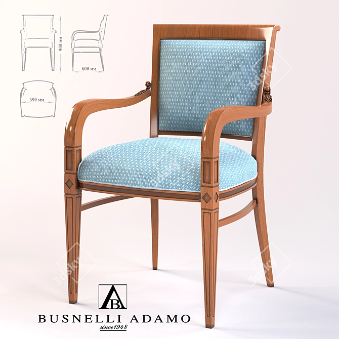 Classic Style Chair - BUSNELLI ADAMO 3D model image 1