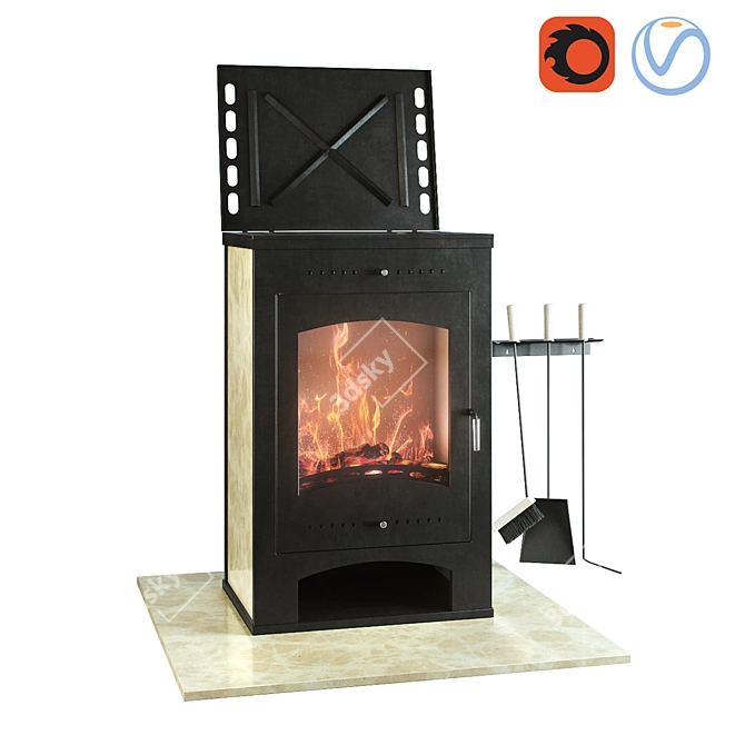 VARTA AQUA Stove: Versatile and Stylish 3D model image 1