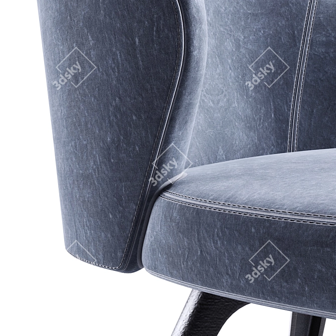 Modern Swivel Base Chair 3D model image 2