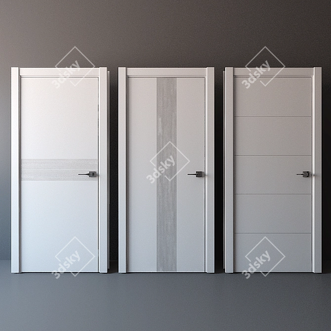 Linea: Sleek and Stylish Doors 3D model image 1
