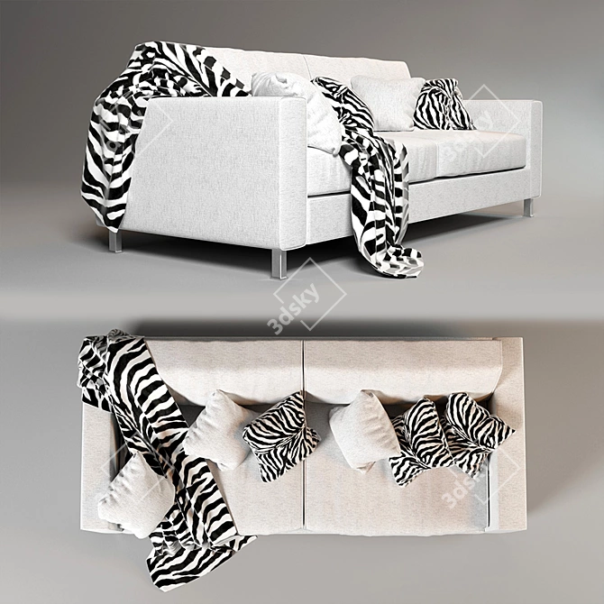 James Milano 2-Seater Sofa Bed 3D model image 2