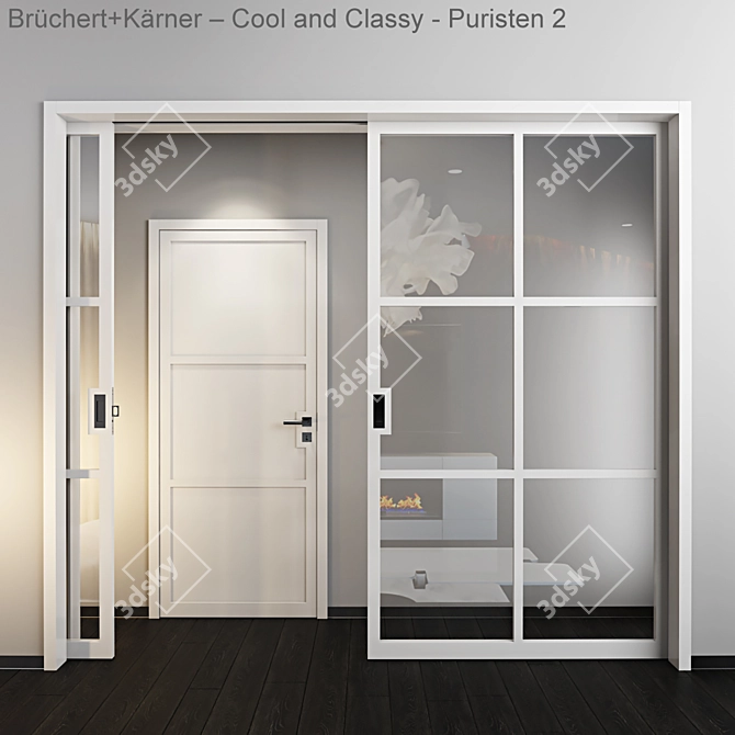 Elegant Puristen 2 Doors 3D model image 1