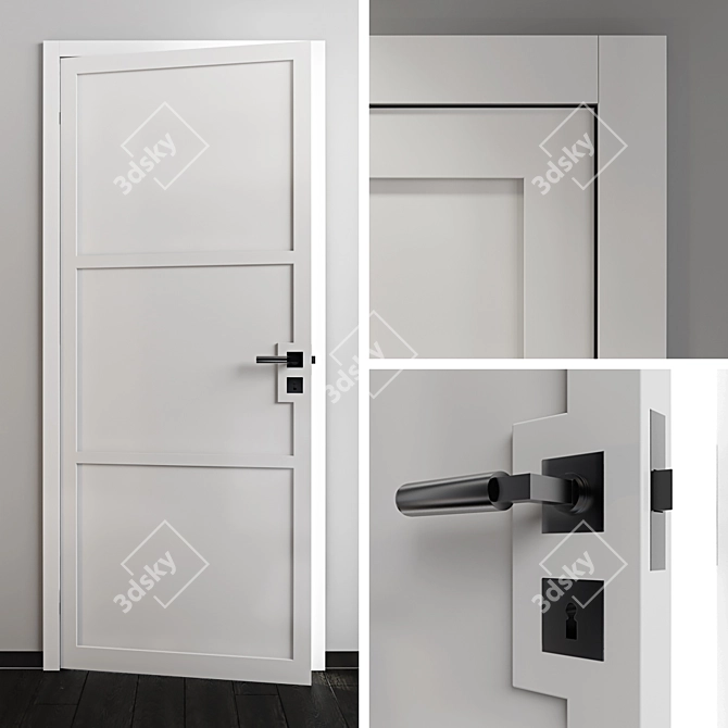 Elegant Puristen 2 Doors 3D model image 3