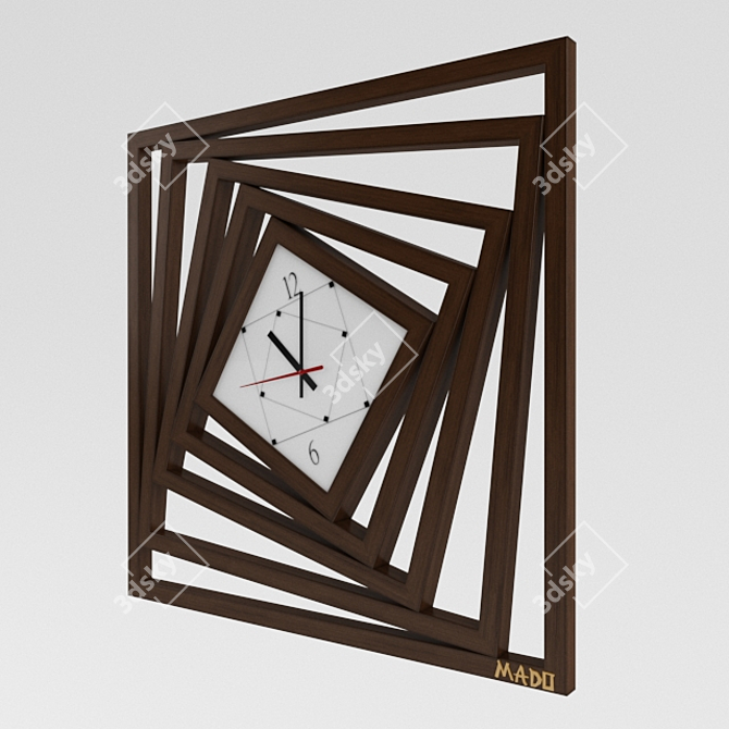 MADO Wall Clock 51x51cm 3D model image 1