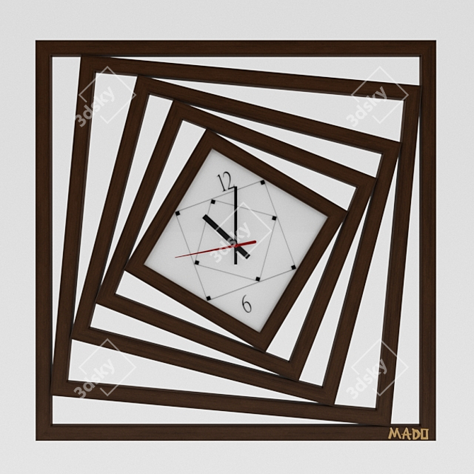 MADO Wall Clock 51x51cm 3D model image 2