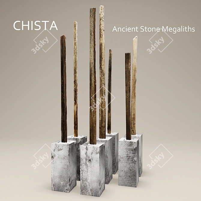 Mystic Stone Megaliths: Ancient Wonders 3D model image 1