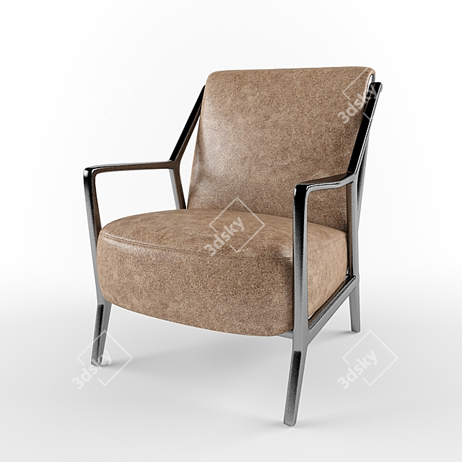 Comfort Zone Lounge Chair 3D model image 1