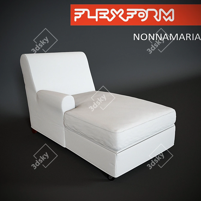 Elegant Nonnamaria Sofa by Flexform 3D model image 1