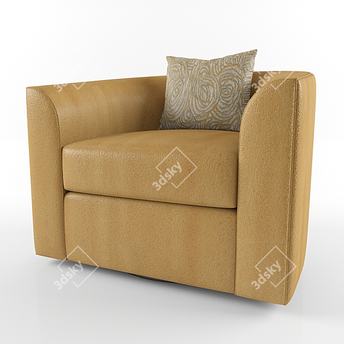 Cozy Comfort Lounge Chair 3D model image 1