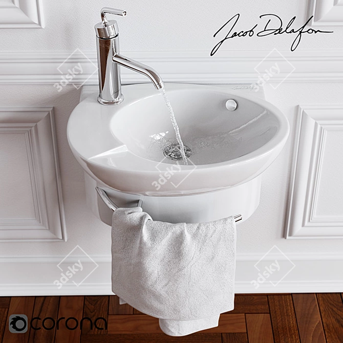 Delafon Presquile & Purist: Perfect Combination for Your Bathroom 3D model image 1