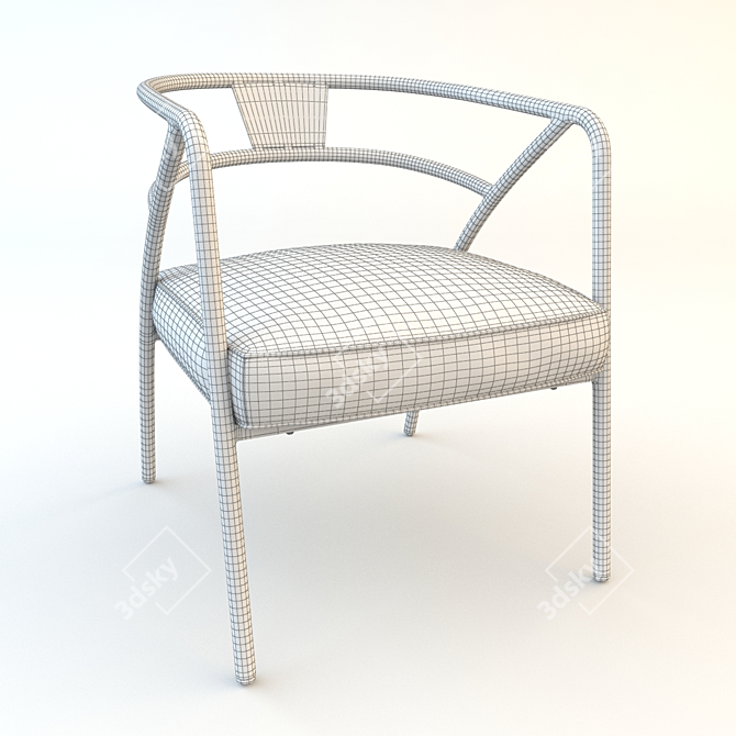 Industrial Loft Armchair 3D model image 3