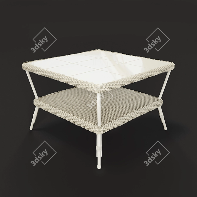 Provence Braided Coffee Table 3D model image 1