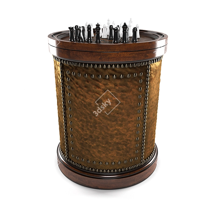 Kilimanjaro Round Side Table: Stylish & Compact 3D model image 1