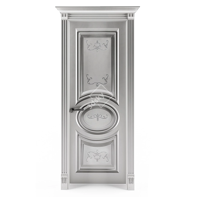 Elegant NeoClassic Door 3D model image 1