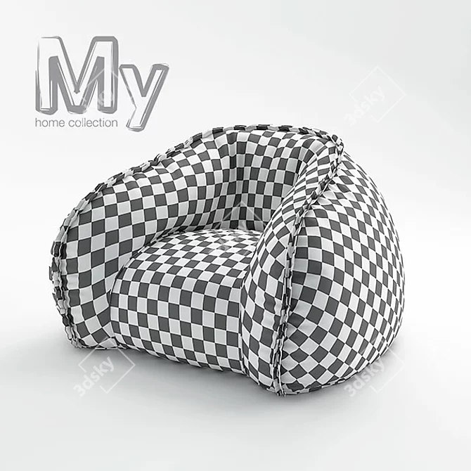 Cozy Comfort: Hug Armchair in My Home Collection 3D model image 3