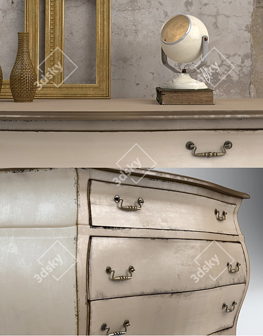 Elegant Vintage Home Decor Set 3D model image 2