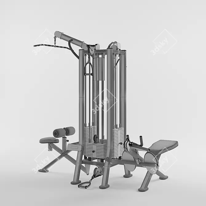 Panatta Jungle Machine: Ultimate Multifunctional Trainer 3D model image 2