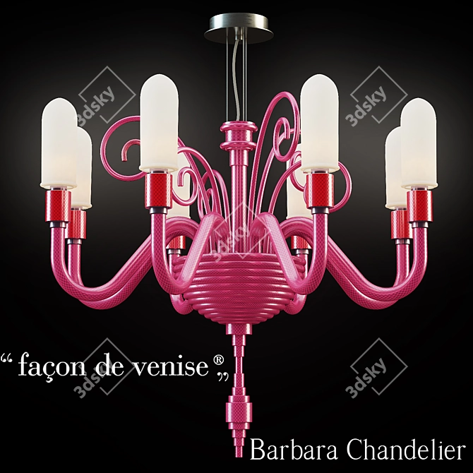 Barbara Chandelier: Elegant Italian Design 3D model image 1