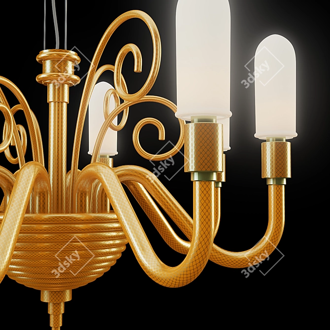 Barbara Chandelier: Elegant Italian Design 3D model image 3