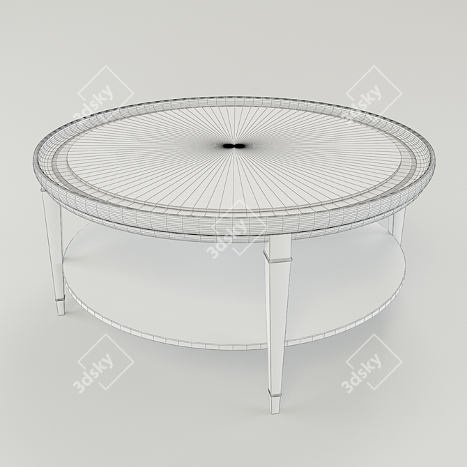 Timeless Neoclassical Coffee Table 3D model image 2