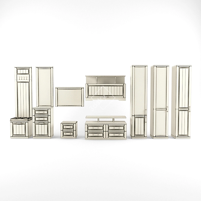 French-inspired Furniture Collection: Hoff Provence 3D model image 2