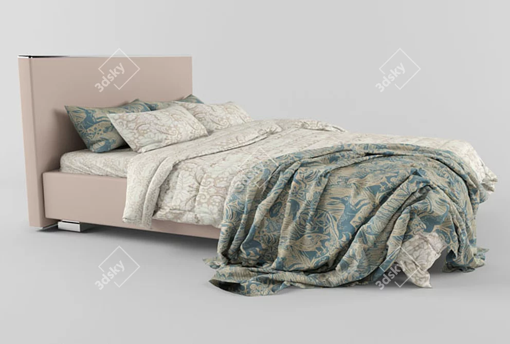 Dreamy Slumber Bed Set 3D model image 2