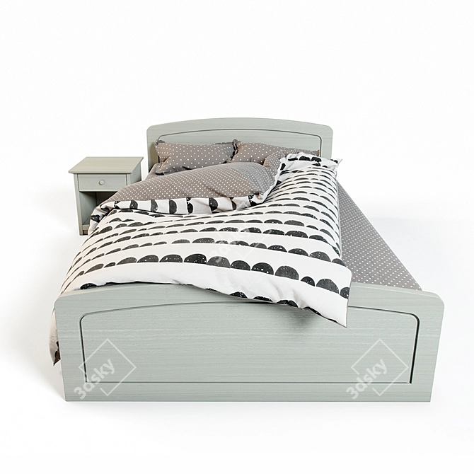 Scandola Kids Bed: Nuovo Mondo 3D model image 2