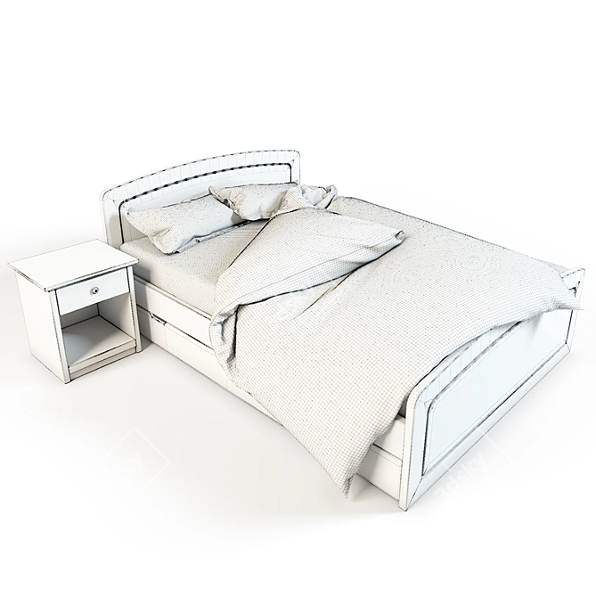 Scandola Kids Bed: Nuovo Mondo 3D model image 3