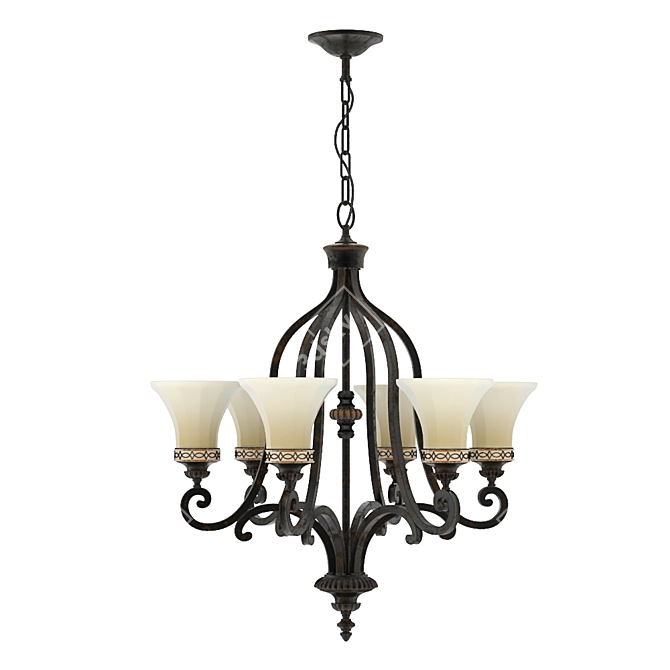 Elegant Illusion Chandelier 3D model image 1