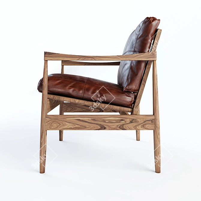 Luxury Comfort: Dan Form Hermes Lounge Chair 3D model image 3