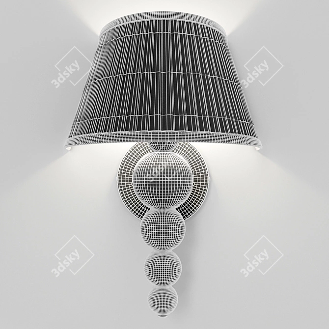 Elegant LED Wall Sconce 3D model image 2