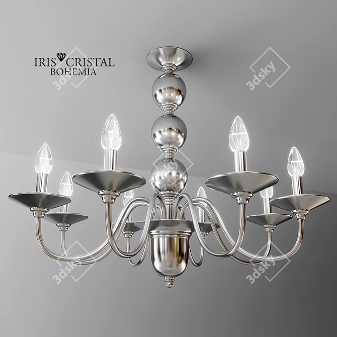 Elegant Venice Crystal Chandelier 3D model image 1