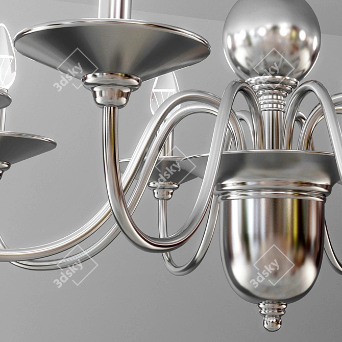 Elegant Venice Crystal Chandelier 3D model image 3