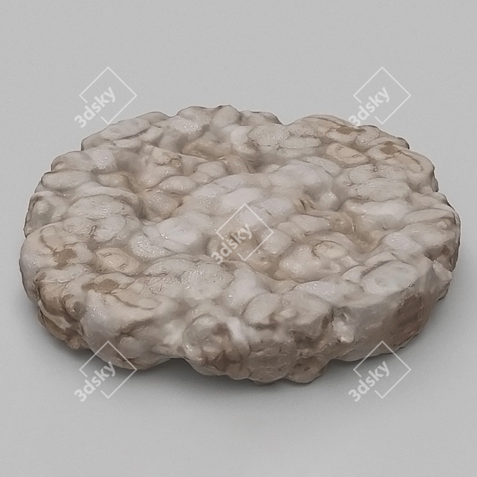 3D Bread Slice Model 3D model image 1