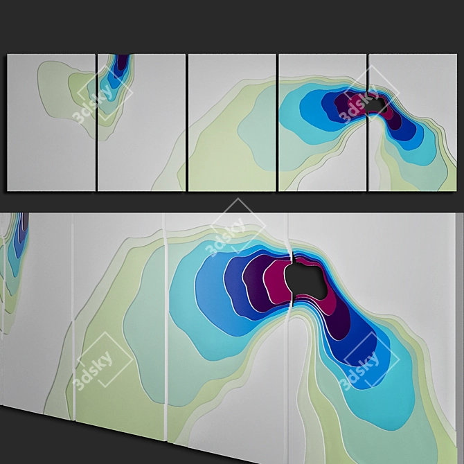 Petr Weigl Contour Panel 3D model image 2