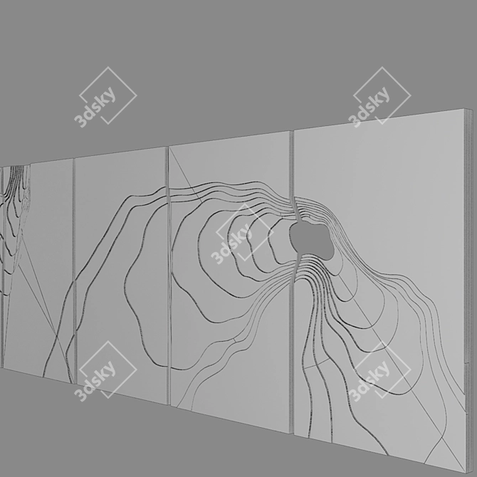 Petr Weigl Contour Panel 3D model image 3