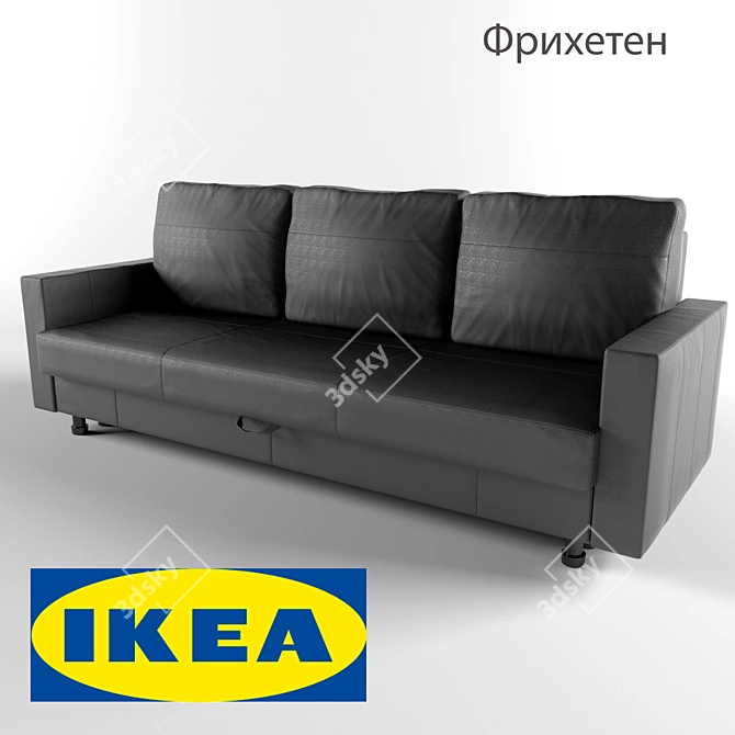 Convertible 3-Seater Sofa: Friheten 3D model image 1