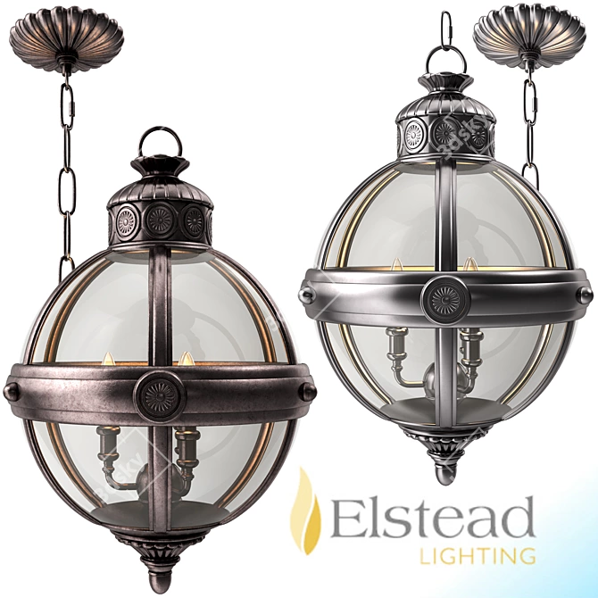 Elstead Feiss Adams Pendant Chandelier 3D model image 1