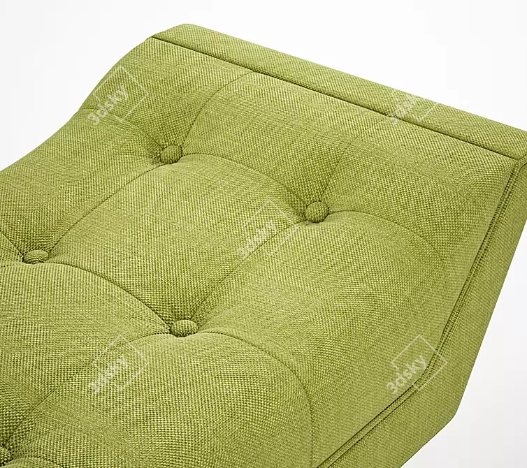 Whitaker Ottoman by Jonathan Adler 3D model image 3