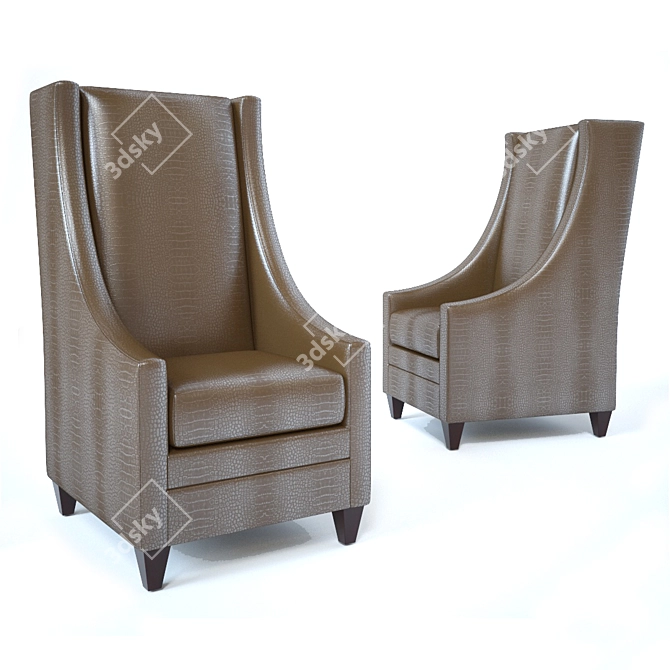  Elegant and Comfy Brooklin Chair 3D model image 1