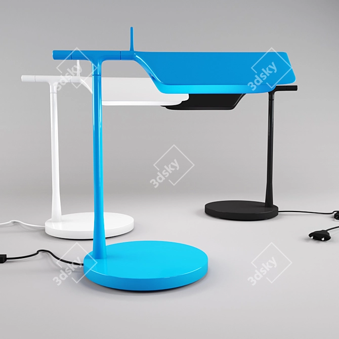 Sleek LED Desk Lamp 3D model image 1