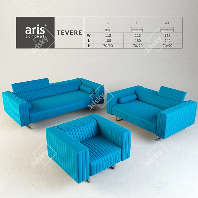 Tevere: Modern Comfort for Your Home 3D model image 2