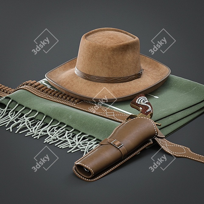 Clint Eastwood Inspired Set 3D model image 1