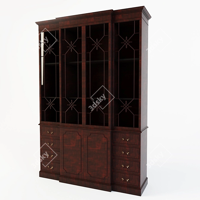 Russian-style Cupboard: L168 P52 H204 3D model image 1