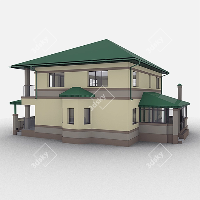 Modular House Kit 3D model image 3