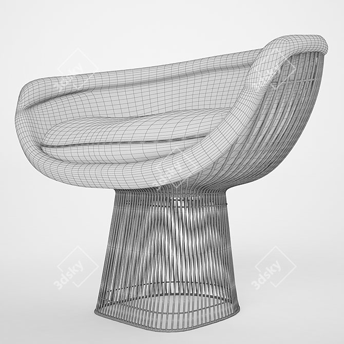 Platner Lounge Chair: Loft Chic 3D model image 2