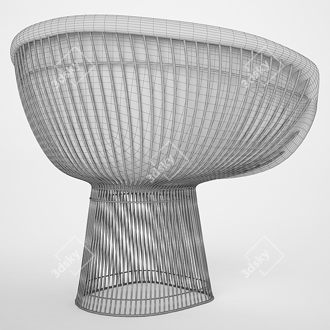 Platner Lounge Chair: Loft Chic 3D model image 3
