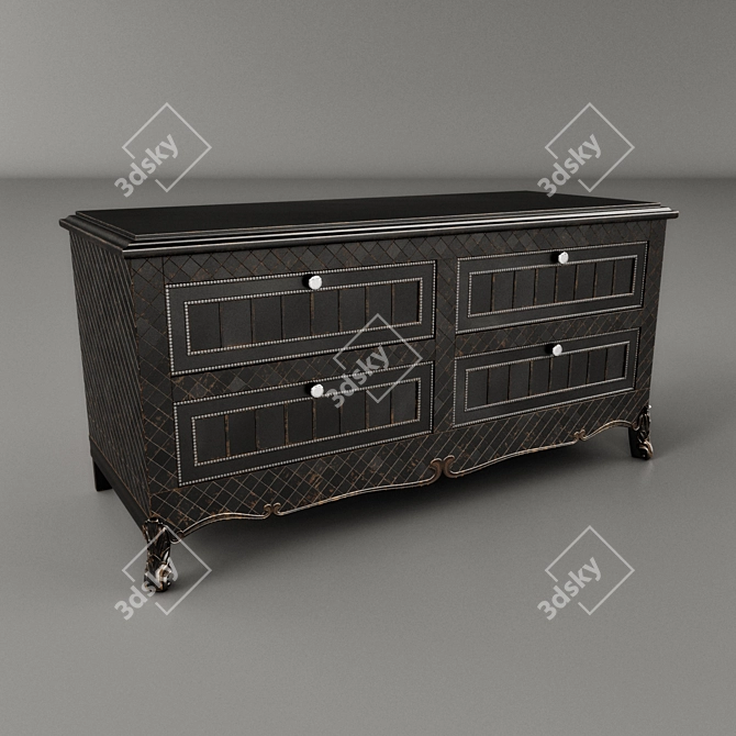 Modern Storage Solution: Chest of Drawers 3D model image 1