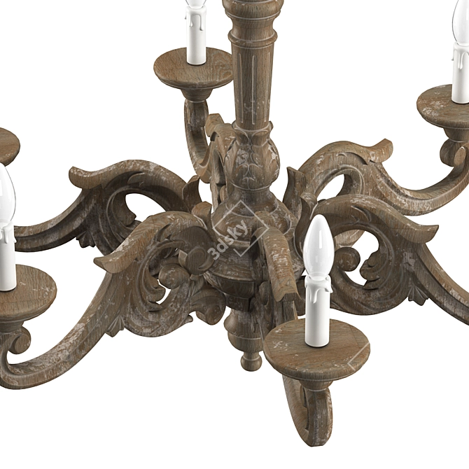 Provence Chandelier: L'art Domestique 3D model image 2