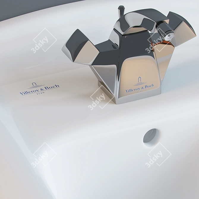 V&B Hommage Collection: Elegant Bathroom Fixtures 3D model image 3